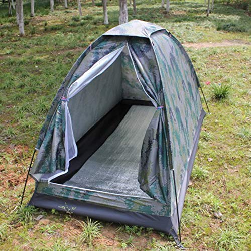 防水PU1000mmポリエステルテント用の屋外ポータブル単層キャンプテント迷彩 Amazon | Katigan 1人用屋外迷彩テントビーチテントキャンプテント単層