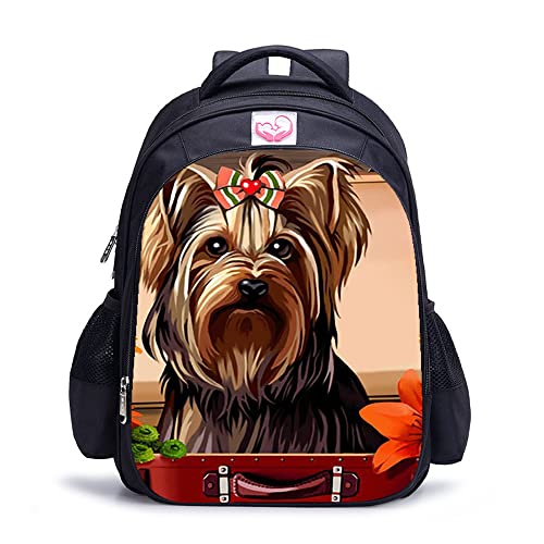Sac à dos de voyage ergonomique 16 pouces avec impression 3D chien