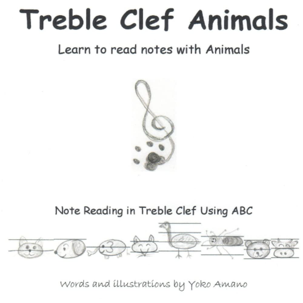 Treble Clef Animals - Note Reading in Treble Clef using ABC