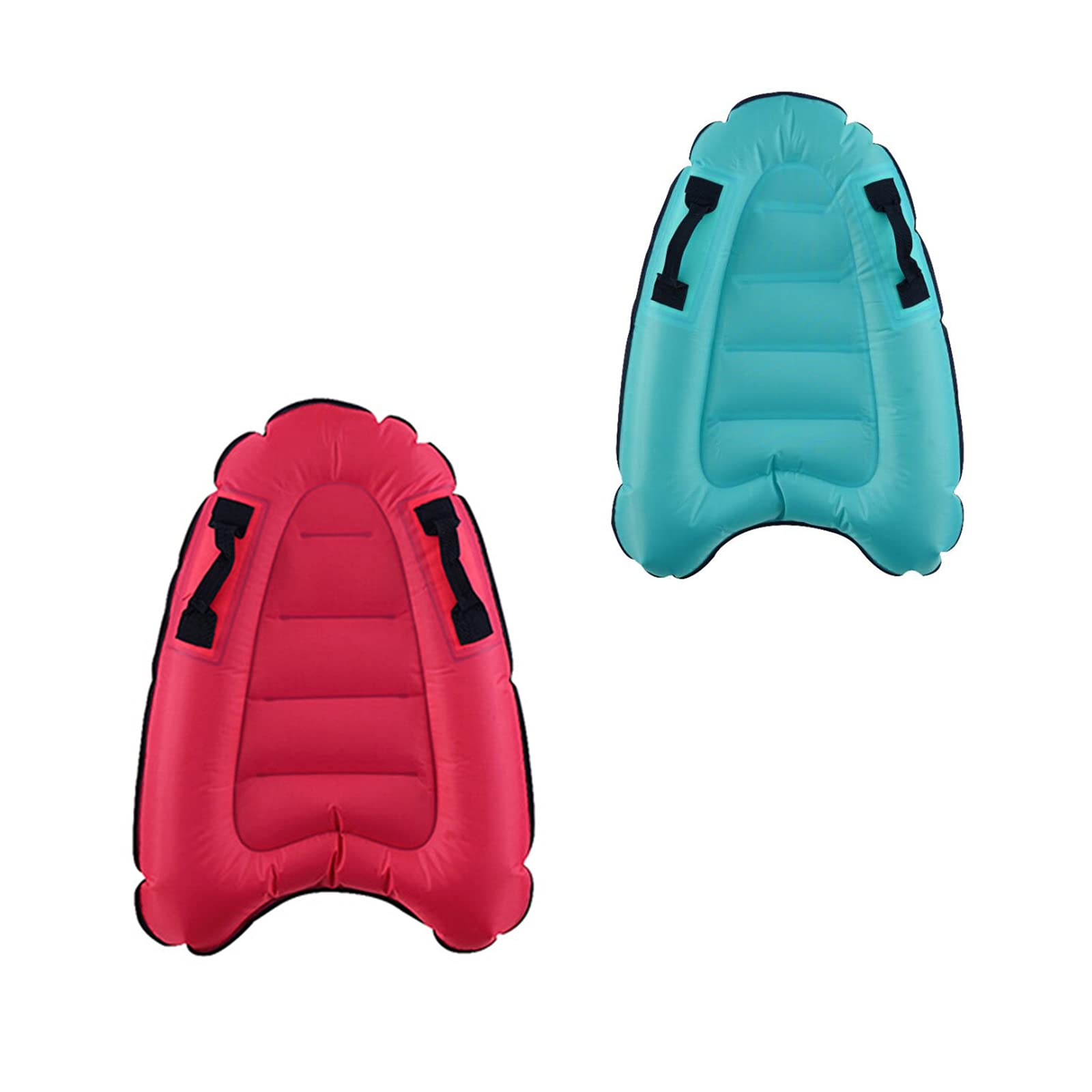 QLINDGK 2 Pack Inflatable Surf Body Board with Handles,Kids Swimming Pool Floating Toys,Portable Boards Surfboard Aid Mat for Beach Surfing Swimming Summer Water Fun
