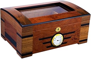 Large-Capacity Cigar Display Box can Hold About 60 Cigars humidifying humidifying Cigar Box Cedar Wood humidifying Box Display Box/Mellow Cigar Box