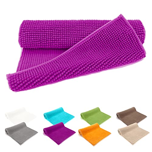 heimtexland ® Badvorleger Chenille Super Flauschig Saugstark Badteppich Badematte Ökotex Typ771...