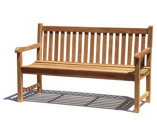 Jati York Garden Bench A Grade Teak 1.5m (5ft) FULLY ASSEMBLED Outdoor Bench Brand, Quality & Value - Image 3