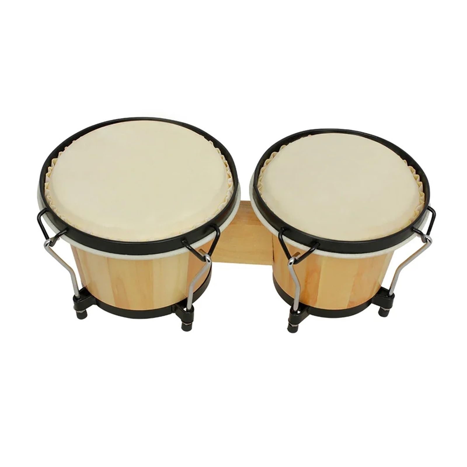 Bongos Tambor Bongo de madera maciza, doble tambor, estilo Jazz, pandereta, musical, instrumento percusión portátil