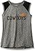 Camp David Sleeveless Mesh Panel Tee, Medium, Black Htr,Oklahoma State Cowboys
