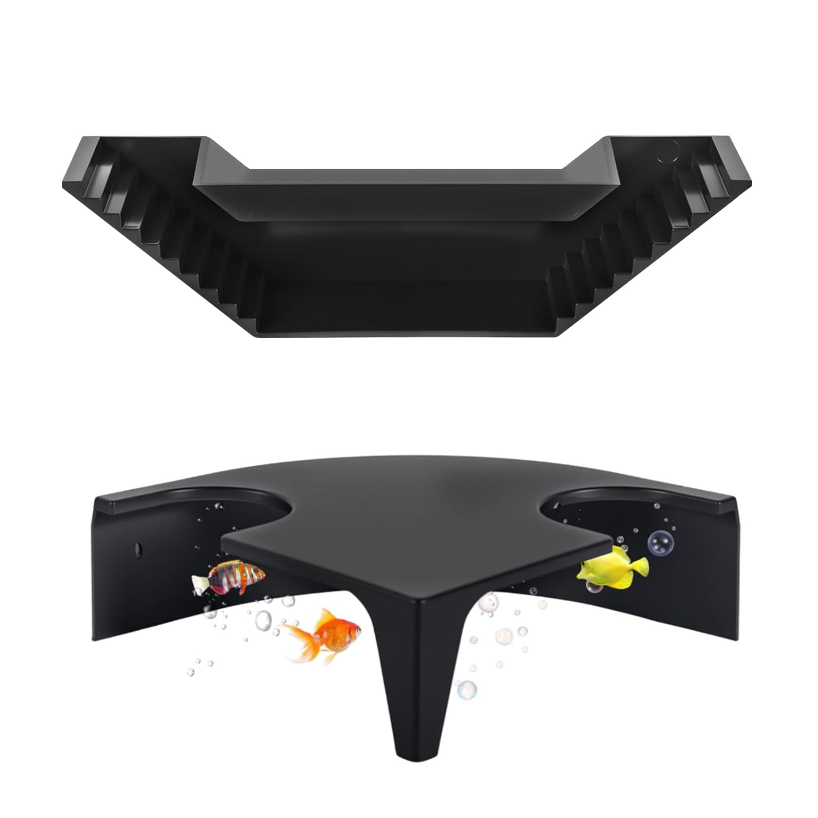 FARYODI Pack of 2 Aquarium Cave, Shrimp Cave, Hiding Cave for Fish, Plastic Shrimp Hide, Underground Hiding Cave for Shrimp, Fresh/Saltwater Suitable Aquarium Decoration