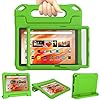 DJ&RPPQ Funda infantil para tablet de 10 pulgadas (no compatible con Sony Nokia de 10 pulgadas), a prueba de golpes, con asa protectora, color verde