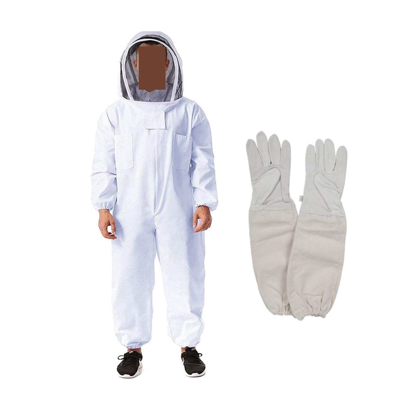 Full Body Beekeeping Clothes Professional Beekeepers Clothes Protection Beekeeping Suit Unisex(XXL)