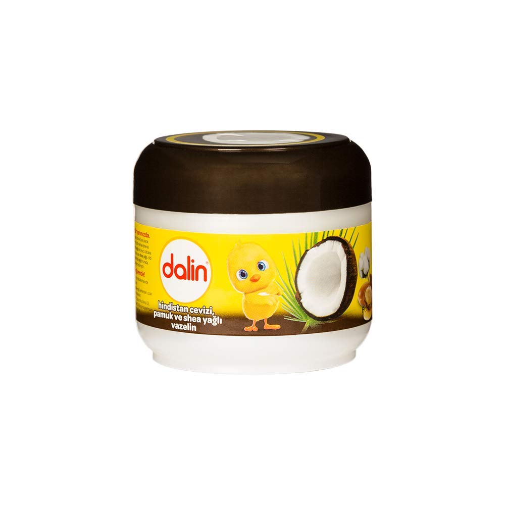 DaLinPetroleum Jelly, 100ml, Coconut, Cotton and Shea Oil, Effective Formula against Loss of Moisture, Vegan & Animal Free Tested, Dermatologically Tested for Sensitive Skin