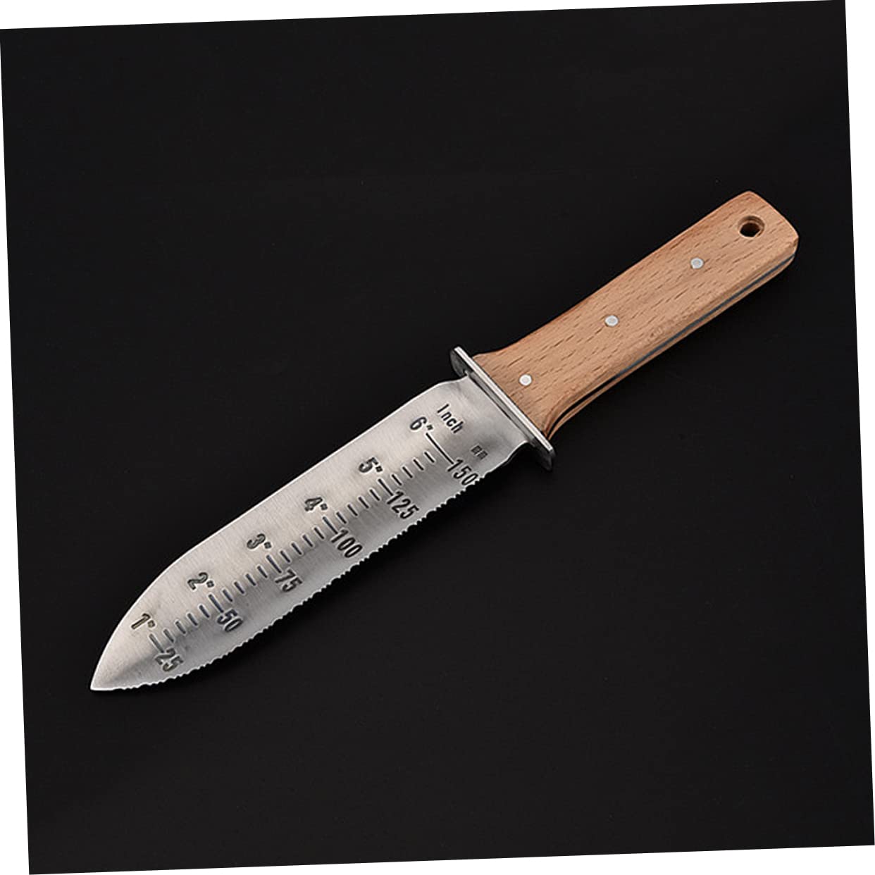 Pala da Giardino Piccola in Ferro e Legno, Khaki, Ergonomica