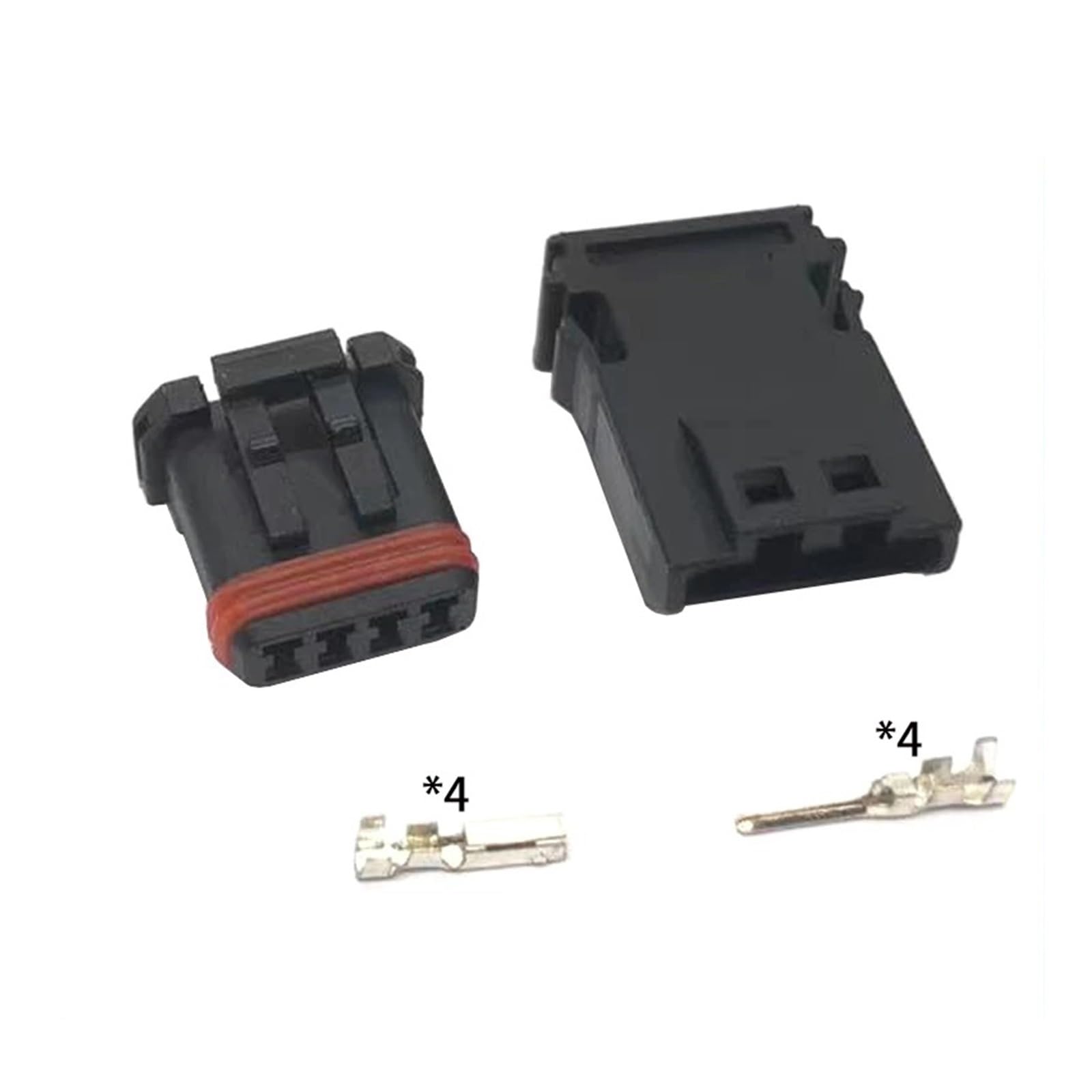 Enchufe de arnés de coche de 4 pines impermeable convexo MX19004P51