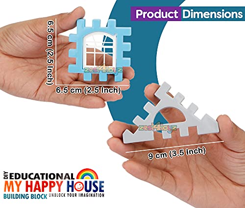 Image of Zest 4 Toyz Building Blocks Puzzle Set Early Learning Educational Construction Activity Game Toys for Kids Boys Girls (72 Pcs)