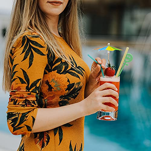 Bilipala 50 Pcs Colorful Paper Umbrellas, Cocktail Parasol Picks, Cupcake Toppers Picks #TOP4