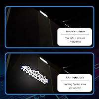 Vista 3 de 2 piezas Proyector LED de Logo para Puerta de Automóvil Lámpara de Bienvenida Luz de Puerta Kit de Luces de Charco Ridgeline Compatible