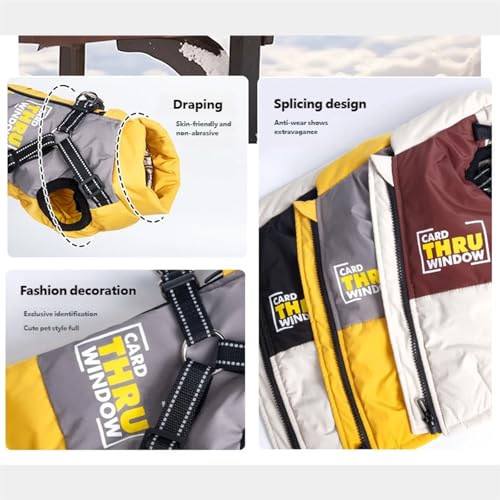 Abrigo de perro grande para invierno ropa cómoda y cálida 4