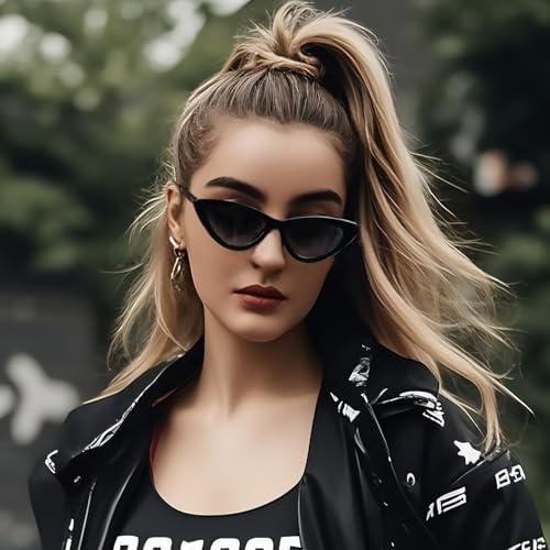 Narrow Cat Eye Sunglasses Polarized Vintage Women Glasses Retro Shades SY6003