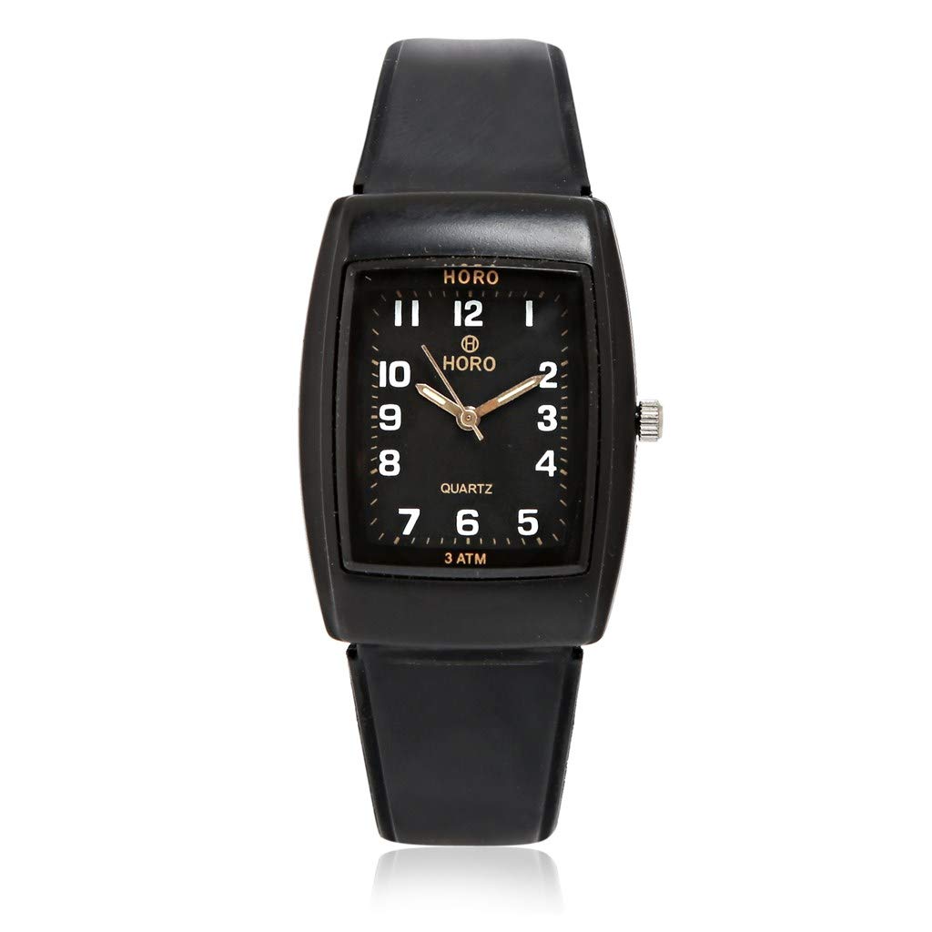 Horo (Imported) Analog - Black Dial Women Watch- 50x45mm (Quartz Movement - Black Resin Case) (B01MV8Q30P) Amazon Price History, Amazon Price Tracker