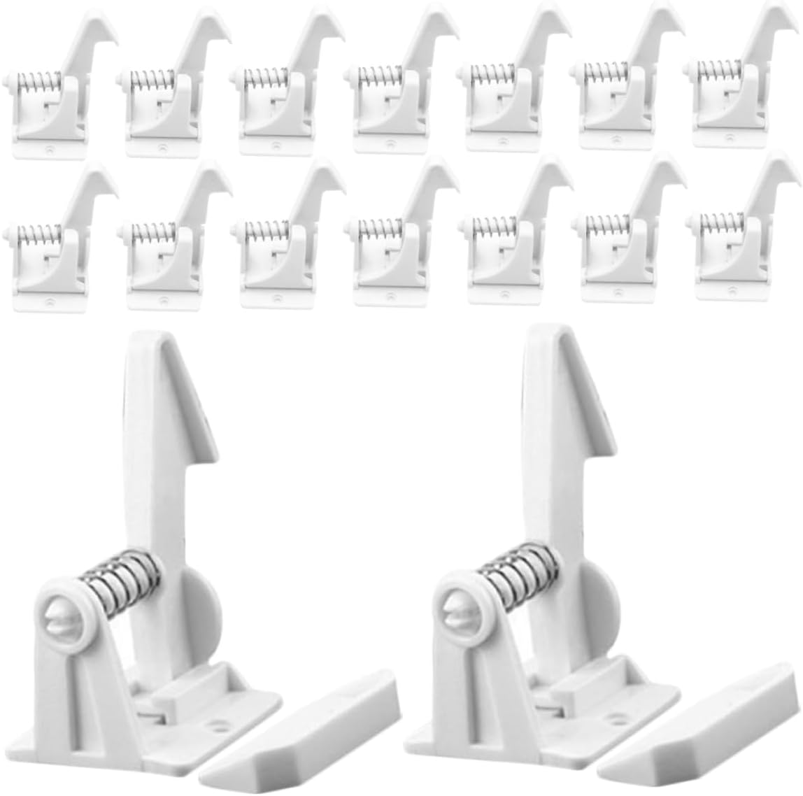 16pcs Childproof Cabinet Locks Durable Safety Latches for Cabinets Drawers Cupboards Easy Installation Furniture Proofing Locks to Prevent Access to Hazardous Items