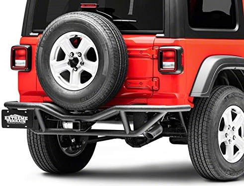 Redrock 4x4 Rock Crawler Rear Bumper; Textured Black Compatible with 18-22 Jeep Wrangler JL