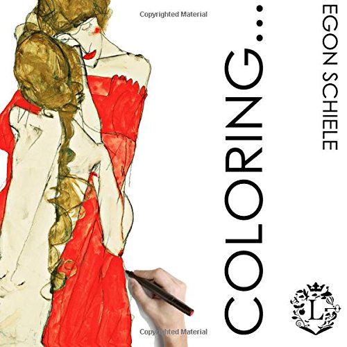 Livre de coloriage Egon Schiele idée cadeau culture artistique pour passionné de dessin