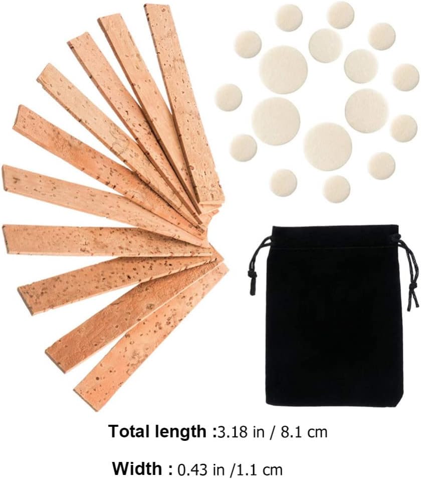 ERINGOGO Clarinet Cork Replacement Kit 27pcs Clarinet Instrument Accessories Replacement Clarinet Neck Joint Cork with Clarinet Pad B Flat Clarinet Supplies for Beginner Kids Clarinet Cleaning Kit : Musical Instruments