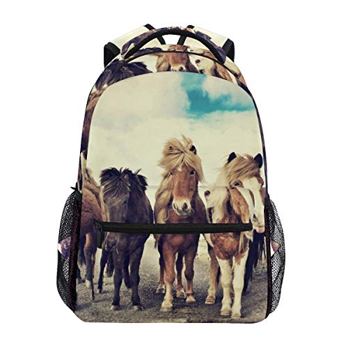 Sac à dos d'école cheval pour garçons et filles parfait pour la rentrée et les vacances