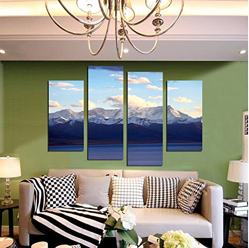 FAYM-Now the living room tastefully furnished bedrooms oil paintings, landscape painting paintings, Four piece set, 30cm*60cm*(2pcs) + 30cm*80cm*(2pcs)