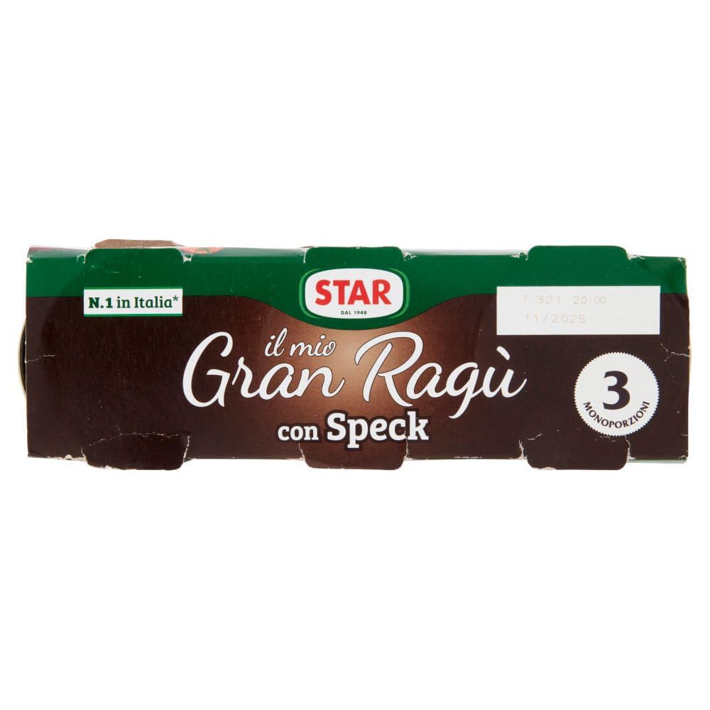 Italian Gourmet Il Mio Gran Ragù Speck sugo Sauce, 16 x 3 x 100g