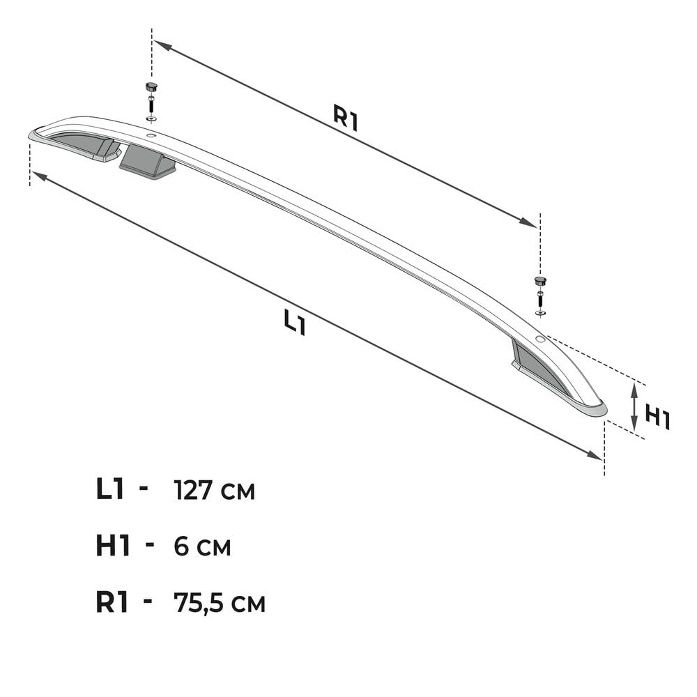 CHROMEMASTER | Barre da Tetto, Rail Tetto Compatibile con VW Amarok 2010-2020; Sono Utilizzate per il Montaggio di Portapacchi, Box da Tetto o Portabiciclette | Costruzione in Alluminio