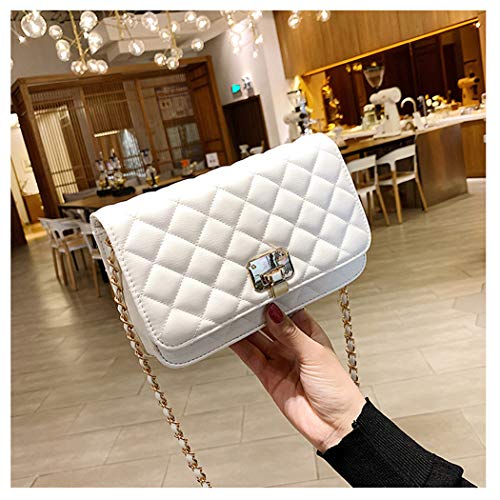 Haksim Women Leather Shoulder Bag Fashion Clutch Handbag Quilted Designer Crossbody Bag With Chain Strap #TOP2
