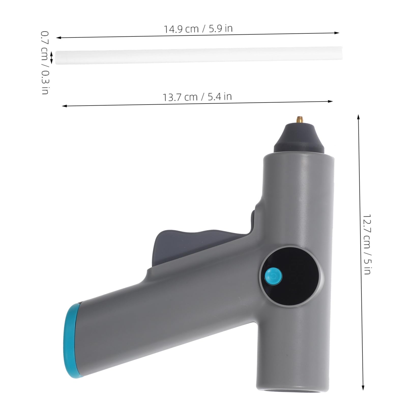Pistola per Colla a Caldo senza Fili Ricaricabile con Controllo Digitale | Design Compatto e Leggero, Regolazione Precisa della Temperatura, per Riparazioni Domestiche e Lavori Creativi