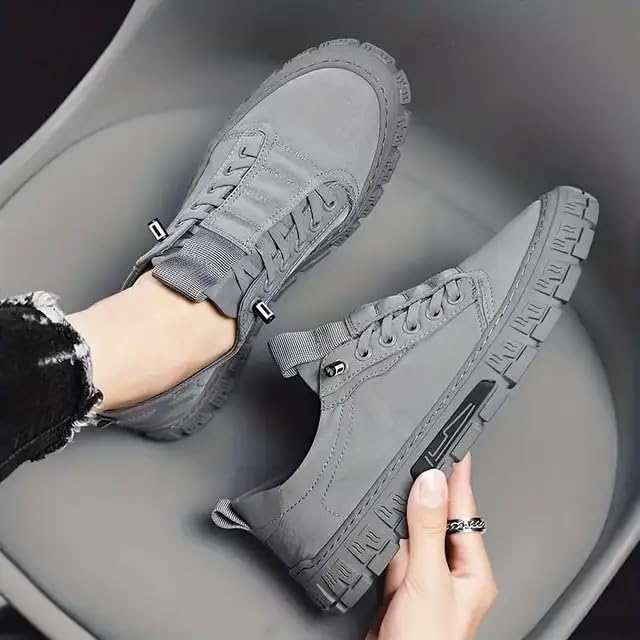 Image of Canvas Shoes Men's Breathable New Men's Shoes Fashionable and Versatile Casual Board Shoes Skates Shoes