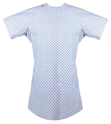 Zoyer Patient Gowns (4 Pack) with Back Tie Hospital Gowns - Apparel Fits