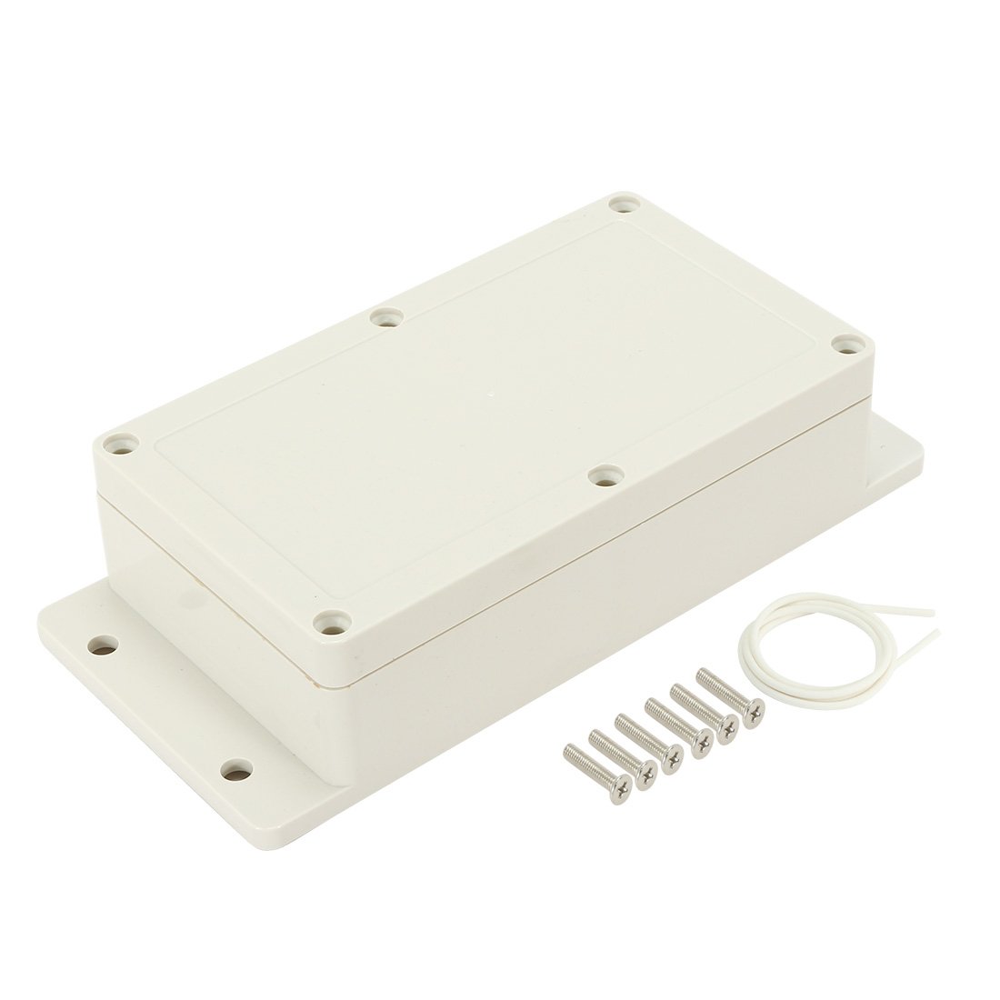 Waterproof Dustproof IP65 ABS Plastic Junction Box Universal Electric Project Enclosure Pale Gray and Fixed Ear 6.2"x3.54"x1.8"(158mm x 90mm x 46mm)