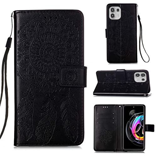 Coque Motorola Edge 20 Lite portefeuille antichoc avec fentes pour cartes