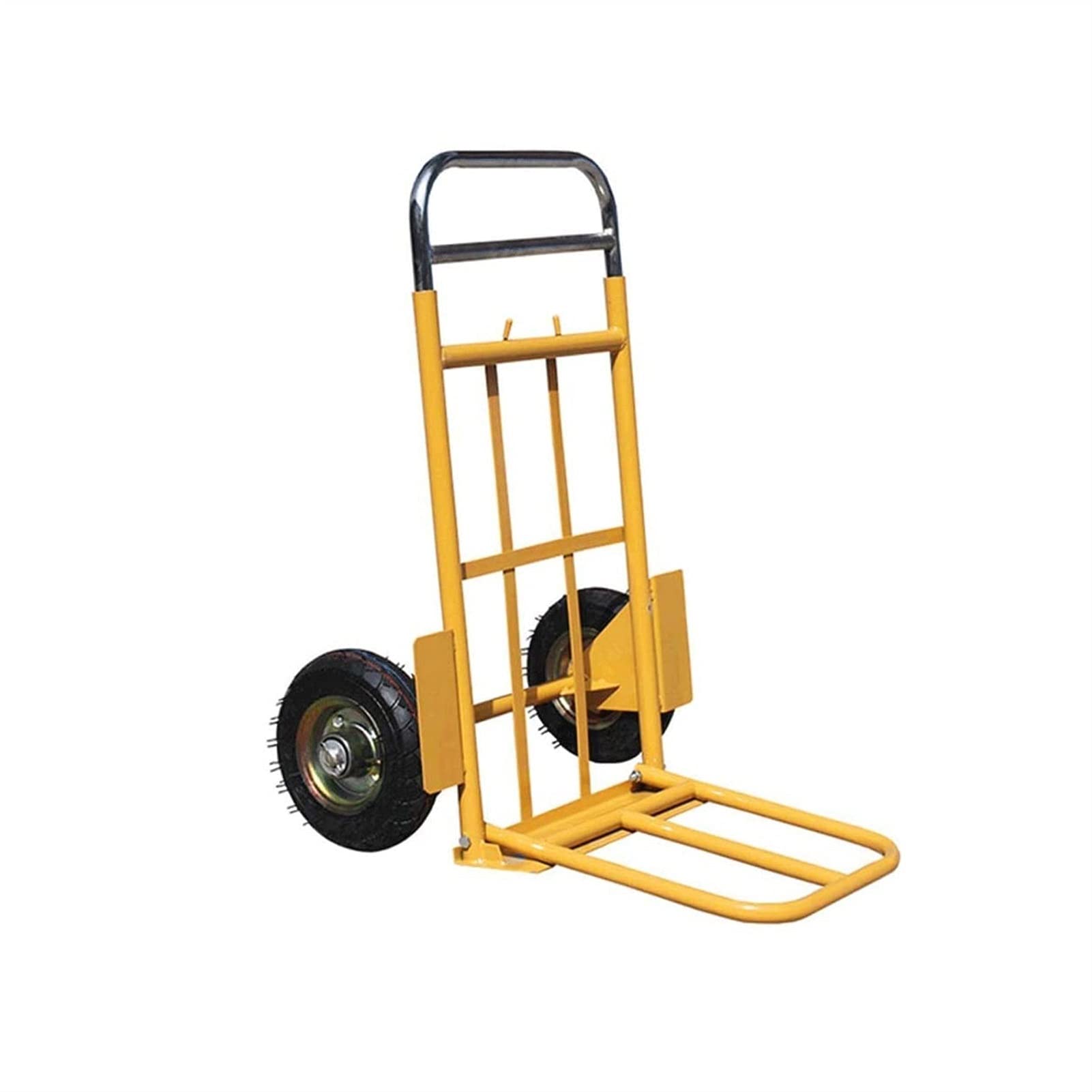 Chariot à bagages pliable avec roues, camion plateforme robuste avec capacité de charge de 300 kg pour le shopping et le transport