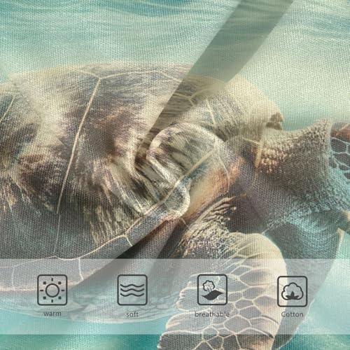 Toddler Girl Panties, Vintage Ocean Sea Turtle Cotton Girls Underwear, 2–8 Years3