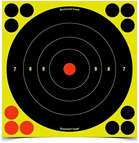 Maverick hunting products 6 Pack -Hi Vis Reactive Splatter Targets - Self Adhesive 8 Inch
