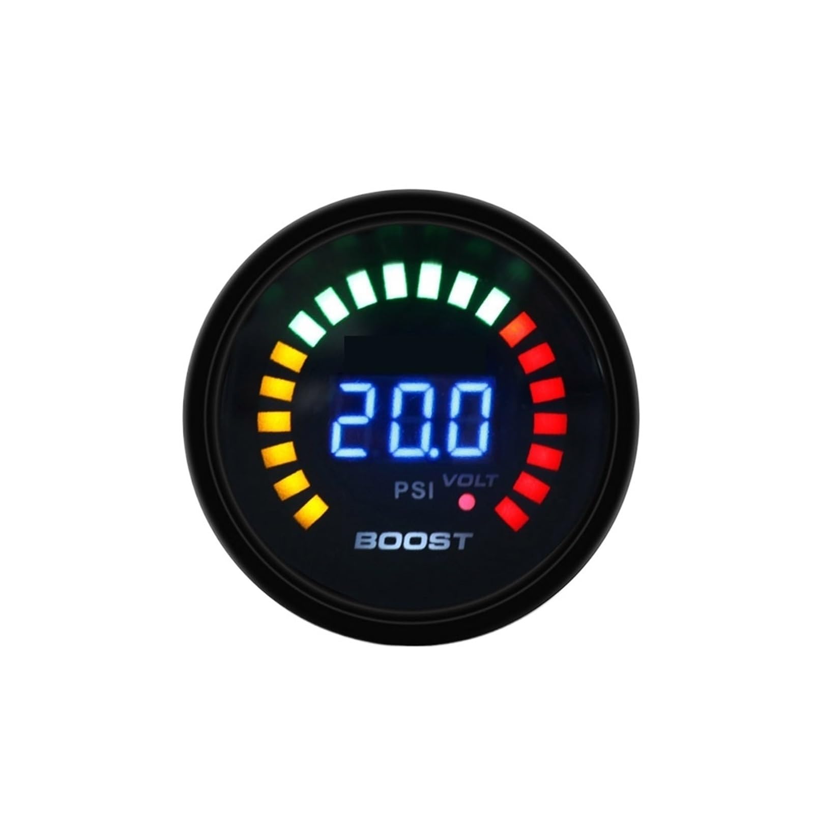 Poahncu One Color Pressure Regulator, Pressure Switch Boost Gauge Hd Digital Bar Psi Turbo Meter Voltmeter 52Mm 12V Led Racing Kit With Controller,For Spray Gun