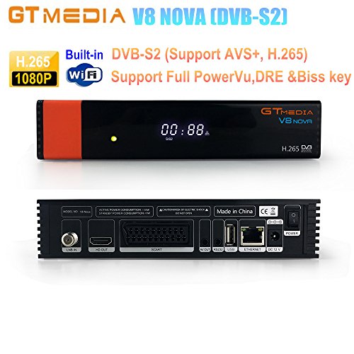 GTMEDIA V8 NOVA Full HD 1080P DVB-S2 FTA Digital Satellite Receiver Built-in WiFi