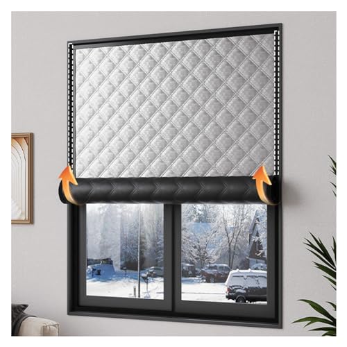 Kit di isolamento termico oscurante per finestre, pannelli di copertura insonorizzati e paraspifferi in cotone, coperta isolante per capannoni per camere da letto, risparmio energetico e riduzione del