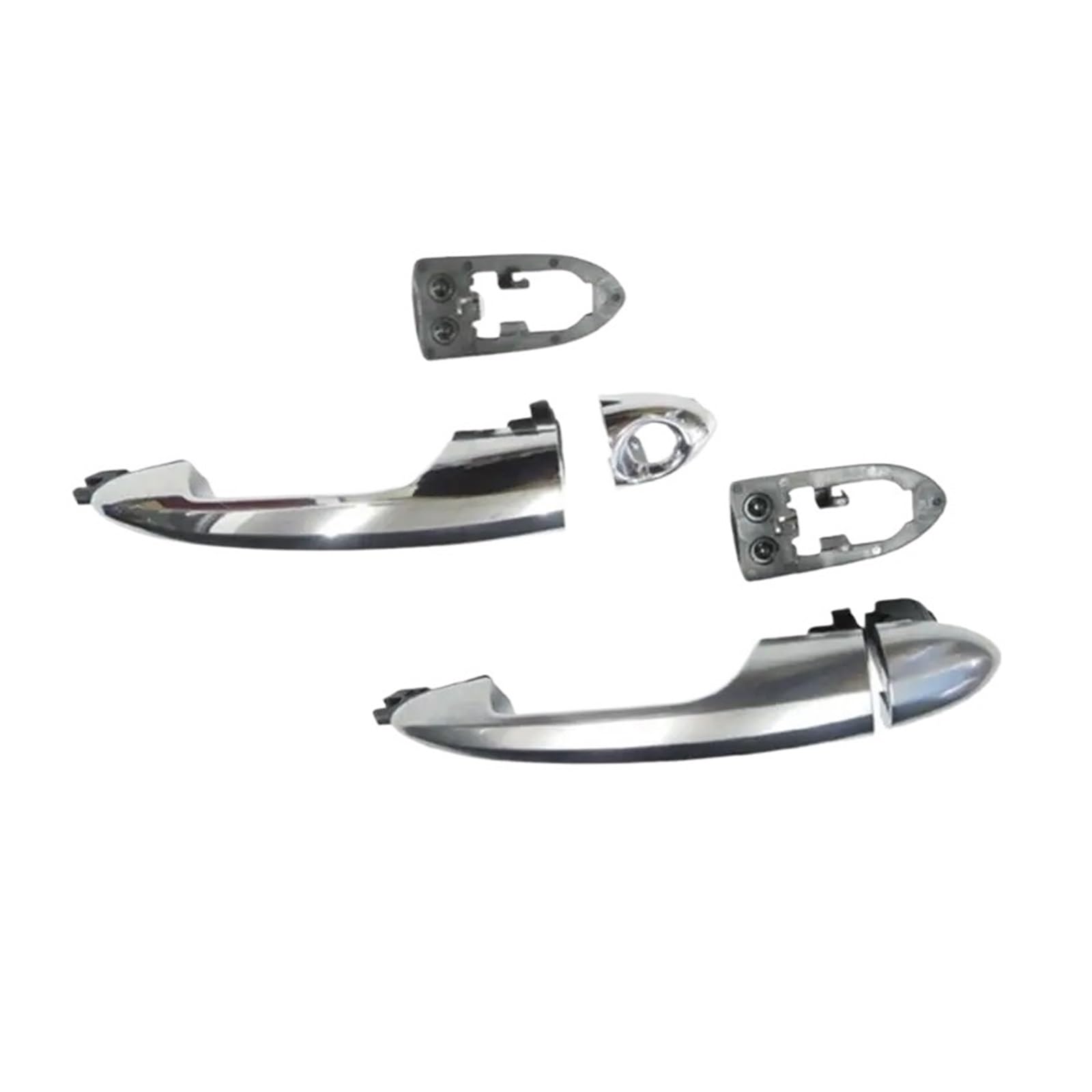 HDBIFTR Chrome Exterior Door Handle 1 Pair 156084182 156099954 156088219 156099957 Compatible with Alfa Romeo Mito 08-18 Door Opener Handle
