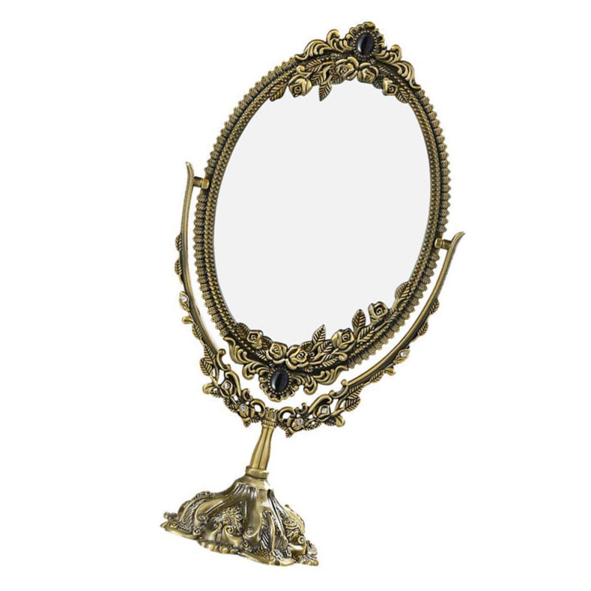 Miroir de maquillage élégant en métal non décolorant de haute définition TIDTALEO
