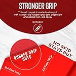 Red Carpet Runner for Party 2.2 x 16.4FT - Non Slip 3mm Thick Wedding Aisle Runner with Storage Bag - Red Rug for Indoor Outdoor Ceremony Party Decorations Hollywood Oscars Event Runway Fashion Show - Image 3