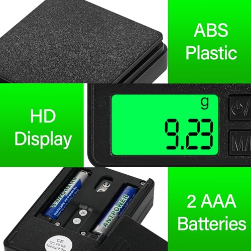 Feinwaage, 500g/0.01g Digitale Präzisionswaage, Präzisions Mini Küchenwaage, Digitalwaage Feinwaage Goldwaage Münzwaage mit LCD-Display, Tara-Funktion,7 Einheiten, für Küche,Kaffee,Schmuck,Getreide