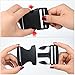 Coopay 15 Pack Plastic Buckle Adjustable Quick Side Release Buckles Replacement for Webbing Strap Pet Collar Backpack Luggage Strap Repair (2 Inch, Black)