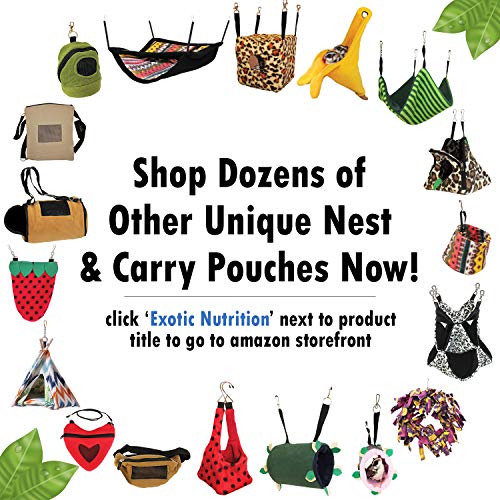 pet bonding scarf - carry bonding pouch - for chinchillas hedgehogs rats sugar gliders guinea pigs rabbits hamsters gerbils squirrels ferrets kittens parrots birds reptiles black