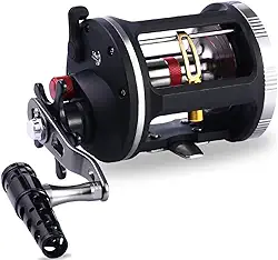 MARURI, CARRETILHA DE PESCA REELSKING TA 5000-15 ROLAMENTOS - DRAG:32KG - PESCA PESADA - MARINIZADA LADO DA MANIVELA:DIREITO