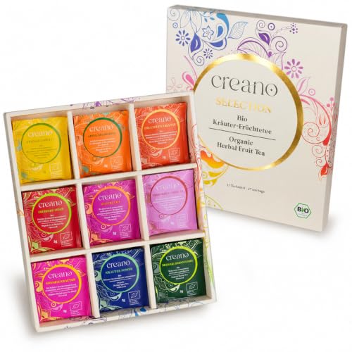 Image of Creano Organic Herbal & Fruit Tea Gift Set - 27 Tea Bags in 9 Dreamy Varieties - 54g*