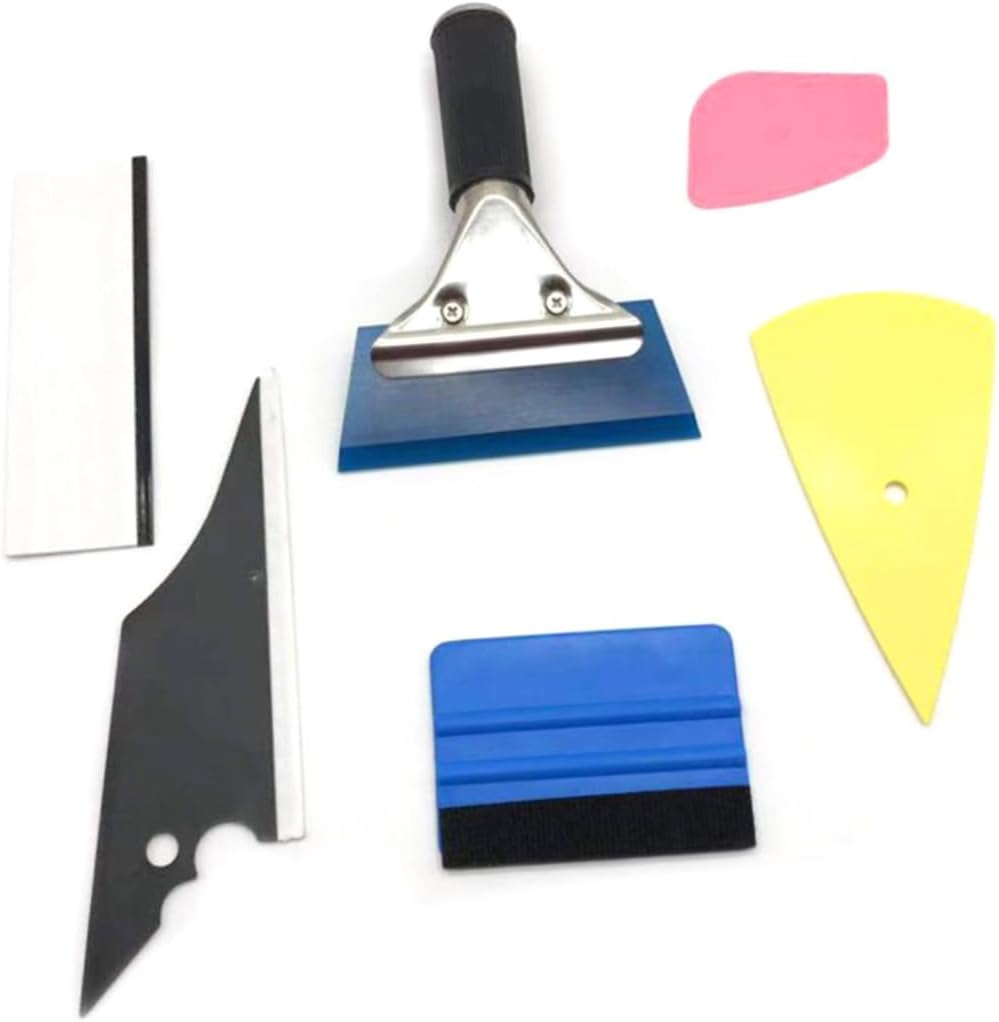 Ciieeo 6 1 Color-Changing Film Tool Set Tool Kits Tools Scraper Car Kit Car Film Tool Squeegee Cutter Auto Window Tint Tool Car Wrap Vinyl Film Tool